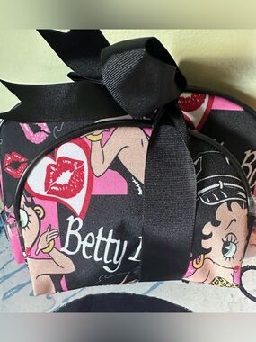 Betty Boop Pink & Black Cosmetic Bag